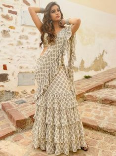 Ruffle Lehenga Designs, Ruffled Saree, Ruffle Lehenga, Keerthi Suresh, Keerthy Suresh, Indian Outfits Lehenga, Lehenga Designs Simple