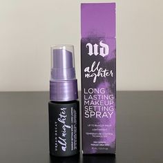 Urban Decay All Nighter Long-Lasting Makeup Setting Spray Mini. Travel Size 0.5 Fl. Oz./15 Ml. Brand New, Never Used Or Tested. Urban Decay Setting Spray, All Nighter Setting Spray, Foundation Tips, Urban Decay All Nighter, Makeup Setting Powder, All Nighter, Flawless Foundation, Makeup Setting Spray, Glowing Makeup