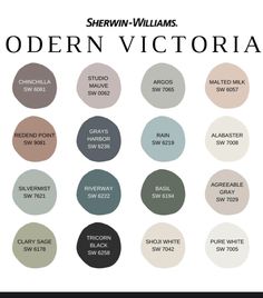 the color scheme for modern victoria