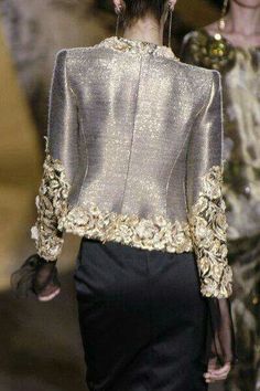 Applique Jacket, Grey Palette, Embroidery Applique, Moda Fashion, Couture Fashion