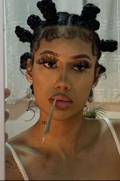 Post Wash Natural Hairstyles, Big Mood, Ponytail Styles, Baddie Hairstyles, Aesthetic Hair, Ponytail Hairstyles, Summer Hairstyles