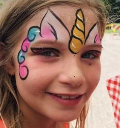 Face Painting Unicorn, Theater Makeup, Halloweenský Makeup, Girl Face Painting