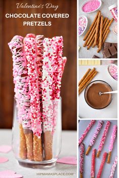 valentine's day chocolate covered pretzels