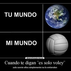 an image of four different types of volleyballs in spanish and english, with the caption'tu mundo mi mundo '