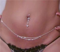 Sexy Belly Rings | Don't forget to take advantage of the FREE shipping for any additional ... Belly Button Piercing Jewelry, Teen Daughters, Belly Piercing, Belly Button Piercing, Belly Chain, Double Chain, Belly Rings, Piercing Jewelry, Lobster Claw