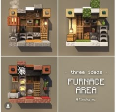 four different views of a small house