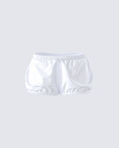 Flirty & fab 🤩 Perfectly combining cheeky charm with effortless style, these shorts made from cotton poplin fabric and complete with a satin ribbon bow and lace trim at the hem are your ultimate go-to for adding a touch of sass to any outfit 🤍 White Cotton Short Bloomers, White Stretch Shorts For Daywear, White Beachwear Shorts For Daywear, White Short Bloomers For Summer, White Beachwear Pajama Shorts, White Cotton Swim Trunks With Elastic Waistband, Stretch Short Bloomers For Summer, White Cotton Swimwear With Elastic Waistband, White Cotton Swim Trunks Short Length