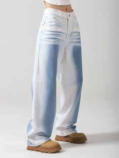 Cool Denim Pants, Unique Pants Women, Unique Denim Jeans, Denim Silhouettes, Wide Denim Pants, Jeans Unique, Cool Pants, Unique Pants, Unique Jeans