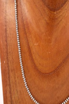 Sterling Silver Navajo Pearl 24" 3MM Necklace Native American Material: Sterling Silver Length: 24" Strands: 1 Bead Measurement: 3MM Sterling Silver Chain, Sterling Silver Chains, Silver Chain, Native American, Sterling Silver, Beads, Chain, Silver