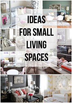 IDEAS For Small Living Spaces awesome ideas for apartments and small homes. Small Living Spaces, Living Room Decorating Ideas, Living Room Decorating, Ideas For Small Spaces, Design Hotel, Room Decorating, Space Decor, Small Space Living