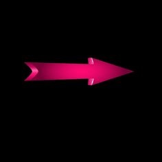 a pink arrow pointing to the right on a black background with space for your text