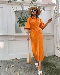 Feminine Outfits, Shein Sweater, Linen Fashion, Classy Dress Outfits, Sweater Dresses, Looks Street Style, Causual Outfits, Looks Chic, Fashion Design Clothes