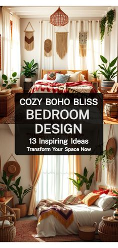 cozy boho bliss bedroom design 13 inspiring ideas to transform your space now