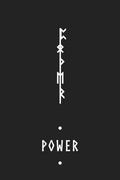 ◾ Power in Futhark Viking Tattoos Symbol Meaning, Symbol Of Power Tattoo, Elder Futhark Runes Tattoo, Runic Tattoo Ideas, Elder Futhark Tattoo, Power Tattoo Symbol, Viking Warrior Symbol