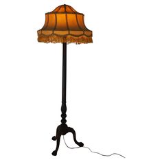 a lamp that is on top of a table