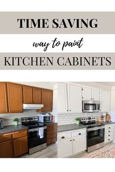 Paint cabinets white Easy Cabinet Painting, Diy White Kitchen Cabinets, Painting Cabinets White, Paint Kitchen Cabinets White, Kitchen Cabinet Diy