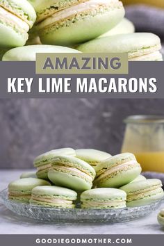 Key Lime Macarons, Gluten Free Key Lime, Lime Macarons, Party Cookies Recipe, Key Lime Buttercream, Key Lime Curd, Food Gadgets, Lime Buttercream