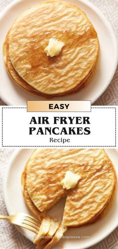 Say goodbye to flipping pancakes on a pan! Introduce yourself to the hassle-free world of air fryer pancakes. With just a few simple steps, you'll have stacks of golden, fluffy pancakes. It's a revolutionary way to make your favorite breakfast treat! Click to uncover the easy steps. Breakfast Air Fryer Ideas, Air Fryer Crepes, Air Fryer Pancakes Parchment Paper, Pancakes Airfryer, Airfryer Pancakes, Airfryer Breakfast Recipes, Pancake Air Fryer