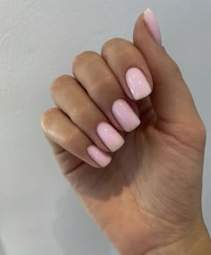 Neutral Pink Square Nails, Plain Pink Square Nails, Square Light Pink Nails, Pale Pink Square Nails, Pink Tapper Square Nails, Blush Pink Nails, Multicolored Nails, Magic Nails