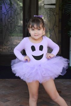 Purple Ghost tutu bodysuit leotard for girls Lavender Halloween, Lavender Tulle Dress, Cute Toddler Halloween Costumes, Tutu En Tulle, Purple Ghost, Leotard Costume, Halloween Tutu