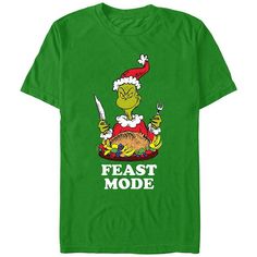 You'll love the fit and feel of this Big & Tall Dr. Seuss Grinch Feast Mode Graphic Tee You'll love the fit and feel of this Big & Tall Dr. Seuss Grinch Feast Mode Graphic Tee FEATURES Crewneck Short sleevesFABRIC & CARE Cotton Machine wash Imported Color: Kelly. Gender: male. Age Group: adult. Stink Stank Stunk Tshirt, Grinch Vs Santa T Shirts, Grinch Saying Tshirt, Grinch Christmas Shirts Teepublic, Womens Grinch Shirt, Dr Seuss Grinch, Feast Mode, Ash Grey, Big & Tall