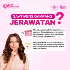 Selain perut yang terasa kram dan tidak nyaman, jangan kaget ya bila saat haid muncul jerawat di wajahmu. Kondisi ini tentu sangat mengganggu. Kira-kira, kenapa bisa muncul jerawat saat haid, ya? #jerawat #jerawatbulanan #jerawatmendem #jerawatmendembruntusan #drwskincare #drwskincareindonesia Pr Package, Cosmetic Creative, Beauty Content, Content Plan, Story Ig, Content Planning, Skincare Tips, Review Produk