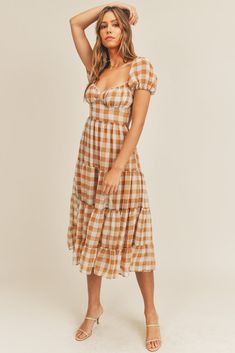 CHECKER SWING DRESS, SUMMER AND FALL!LOVE IT! READY FOR SUMMER WITH A CLOSET FULL OF HIPPIE VIBE TRIBE "let's get some fun things planned!!! Summer is almost here" !Let me DRESS you for a fun PARTY or a BRUNCH, or a night out with your MAN!!! FREE GIFT WITH PURCHASE #hippievibetribe #love #womenslothing #bosslady Checkered Dress Outfit, Plaid Dress Outfit, Checkered Outfit, Gingham Midi Dress, Sleevless Dress, Pumpkin Picking, Checkered Dress, Maxi Shirt Dress, Womens Long Sleeve Shirts