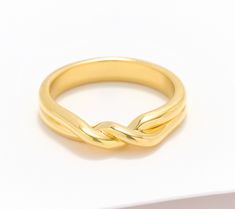 Boast a stackable style with this one playfully designed puzzle ring -- a delightful design consisting of two interlocking bands soldered together with a twist-front detail. From Sophie Blake. Stackable Twisted Rings For Promise, Modern Twist Stackable Rings For Promise, Modern Twist Stackable Twisted Promise Rings, Adjustable Yellow Gold Stackable Rings With A Modern Twist, Twisted Stackable Promise Rings, Adjustable Infinity Stackable Rings With A Modern Twist, Modern Twist Stackable Promise Rings, Adjustable Stackable Rings With A Modern Twist For Anniversary, Gift Stackable Double Band Rings With A Modern Twist