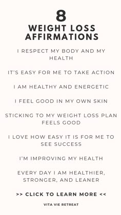 Weight loss affirmations help build a strong mindset, and self belief. Dive into personal development and develop a balanced outlook so you can finally see the results you've been looking for in fat loss. Full list of affirmations and tips in the blog post. Lost Weight Affirmation, Health And Fitness Affirmations, Loss Weight Affirmation, Losing Weight Affirmations, 2024 Intentions, Affirmation List, Manifestation 2025, Strong Affirmations, Affirmation Ideas