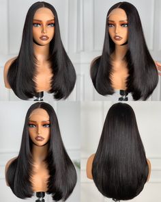 Layered virgin Cambodian unprocessed  bone straight Human hair in  4x4 transparent lace closure  wig. 20inches  Video taking without filter or oil applied or any straightening at all.  None or minimal straightening is required 👌 200g of super double drawn quality plus 50g closure  Ready to ship Hair can be bleached and coloured as ease LACE PLUCKED AND KNOT BLEACHED ON REQUEST WIDER ADJUSTABLE ELASTIC BAND   Full density exactly as the video  Medium sided cap This is a luxurious quality 👌  Lon Double Drawn Hair Wig, Wigs Videos, 20 Inch Wig, Straight Layered Hair, Double Drawn Hair, Healthy Hair Tips, Lace Closure Wig, Closure Wig, Human Hair Wig