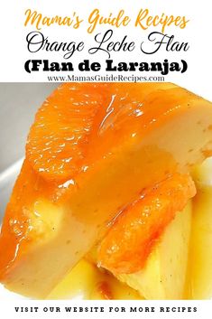 Orange Leche Flan Filipino Leche Flan, Cheese Flan Recipe, Best Flan Recipe, Leche Flan Recipe, Natas Recipe, Beef Pares, Flan Recipe Easy, Coconut Flan, Boricua Recipes