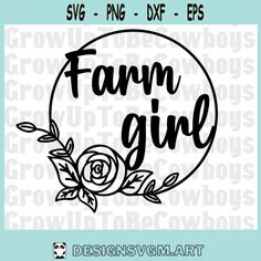 farm girl svg cut file