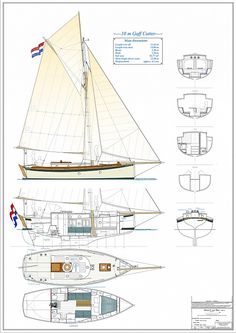 the plans for a sailboat are shown