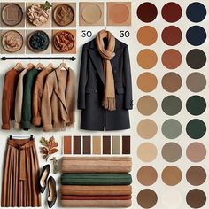 Winter Autumn Color Palette, Autumn Colour Palette Outfits, Soft Autumn Color Combinations, Autumnal Colour Palette, Deep Autumn Capsule Wardrobe, Soft Autumn Wardrobe, Deep Autumn Outfits, Soft Autumn Color Palette Outfits, Color Palette Outfit