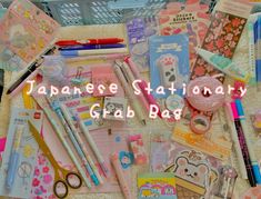 the japanese stationery grab bag is full of stationary items