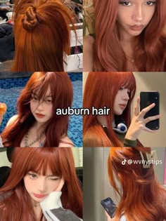 Hair Inspiration Long, Ginger Hair Color, Dyed Hair Inspiration, Dye Ideas, Pretty Hair Color, Auburn Hair