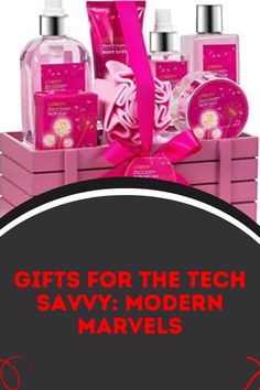 the gift for the tech savvy modern marvels is in pink and black