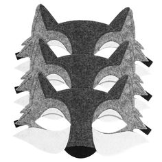 PRICES MAY VARY. 🐺🎉Wolf Animals Half Face Masks - You will receive 3 pieces wolf half-face masks, which are excellent workmanship, small and portable, very suitable for animal themed parties, and also very good bedtime story-playing props. 🐺🎉One Size Fit All- The wolf half-face masks measure approx 8.1 x 4.3 inches/20.5 x 11 cm in length and width, It comes with a bungee cord. It has good flexibility and fits all sizes. Light weight, easy to carry, suitable for any head type and age. 🐺🎉Saf Felt Wolf Mask, Wolf Masks For Kids, Arctic Wolf Costume Kids, Paper Mask Template Wolf, Paper Plate Wolf Mask, Seal Mask For Kids, Eva Foam Wolf Mask, Wolf Mask Template Free, Animals Face Mask For Kids