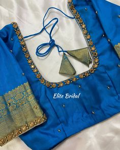 Simple And Elegant Work Blouse 💙💫 Saree Blouse