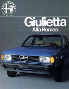 the front cover of an alfa coupe car