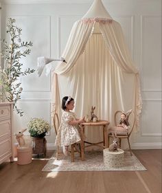 Neutral Princess Bedroom, Coquette Toddler Room, Whimsical Childrens Room, Vintage Princess Nursery, Vintage Girls Room, French Country Nursery, Kids Rooms Inspo, Girls Playroom, Toddler Girl Room