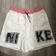 Nwt Nike Shorts. Sporty White Short Bottoms, Sporty White Short Length Bottoms, Sporty White Short-length Bottoms, White Short Athleisure Bottoms, White Short-length Athleisure Bottoms, White Short Length Athleisure Bottoms, White Cotton Bottoms With Built-in Shorts, Casual White Short Bottoms, Casual White Short Length Bottoms