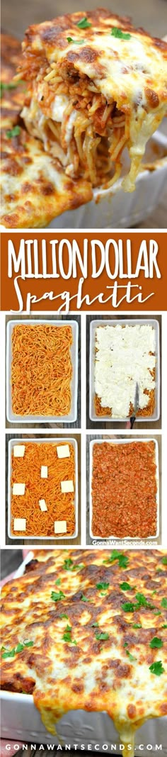 the steps to make a million dollar lasagna casserole