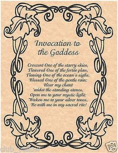 Invocation To the Goddess | Witches Of The Craft® Enchant An Object, Wiccan Books, Banishing Spell, Charmed Book Of Shadows, Spells For Beginners, Wiccan Magic, Magic Spell Book