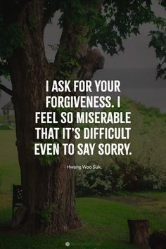 I ask for your forgiveness. I feel so miserable that it’s difficult even to say sorry. I’m Sorry Quotes Relationships, I’m Sorry For What I Did, I'm So Sorry Please Forgive Me, Saying I’m Sorry Quotes, I’m Sorry For Not Being There, Care Too Much Quotes, When I’m Sorry Isn’t Enough