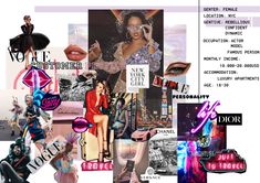 a collage of photos with the words dior and images in different colors on them