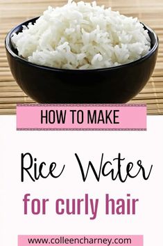 Damaged Curly Hair, Hair Growth Challenge, Natural Hair Shampoo, Help Hair Grow, Rice Water, Hair Growth Serum, Hair Rinse, Curly Hair Inspiration