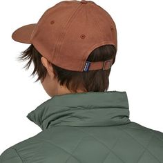 Rock the classic style of the Patagonia P-6 Label Trad Cap in comfort from the trailhead to the brew pub. Its unstructured, organic cotton canvas construction keeps your head wrapped in soft, easygoing comfort, while the subtle Fitz Roy front logo brings iconic style with you wherever you go. Casual Hiking Hats, Brown Cotton Baseball Cap For Outdoor Activities, Casual Brown Baseball Cap For Hiking, Patagonia Brand, Brew Pub, Mitten Gloves, Head Wraps, Hat Fashion, Patagonia