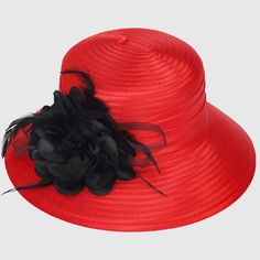 derbie hat red Tea Hat, Tea Hats, Church Hat, Church Dress, Hat Fits, Tea Party Hats, Church Events, Female Head, Derby Day