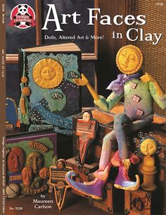 the cover of art faces in clay